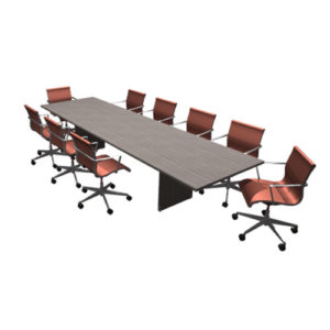 Kentwood Office Furniture SLiM long rectangle woodgrain meeting tables